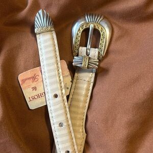 Vintage magnetic Italian leather belt